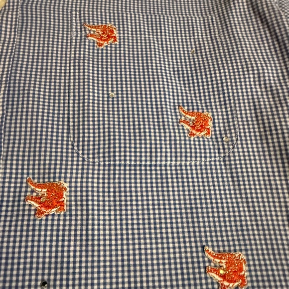 Mili Designs!  Button Down with Orange Gators - Picture 3 of 3